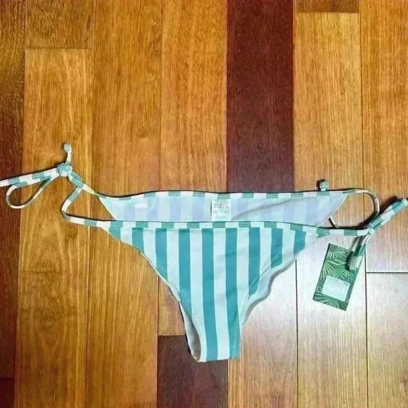 Eidon Surf | Brand new cheeky blue and white stripe bikini bottoms size small* - Picture 1 of 5